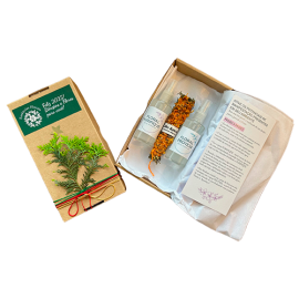 KIT DE FLORAIS E DEFUMADOR PARA AMBIENTES PAZ